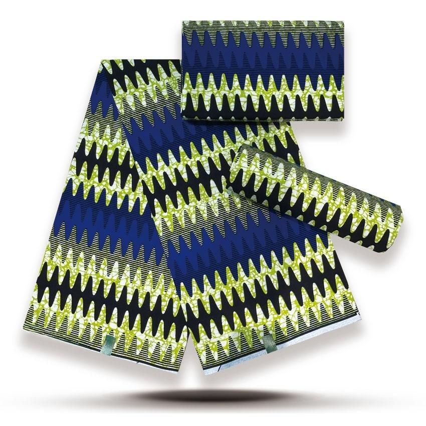Premium African Wax Print Fabric Hollandaise