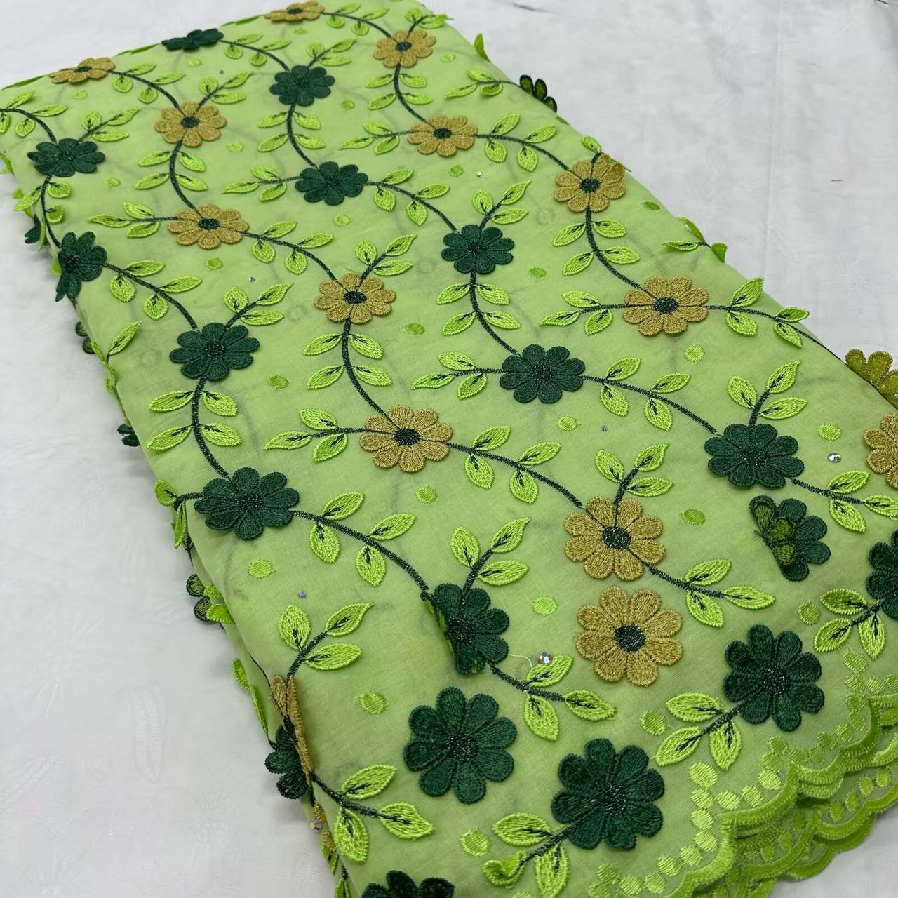 High -Quality Floral Embroidery Lace perfect for special Occasions