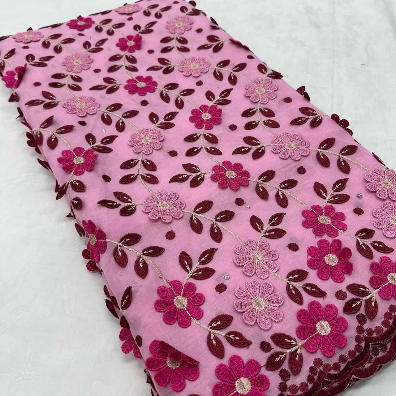 High -Quality Floral Embroidery Lace perfect for special Occasions