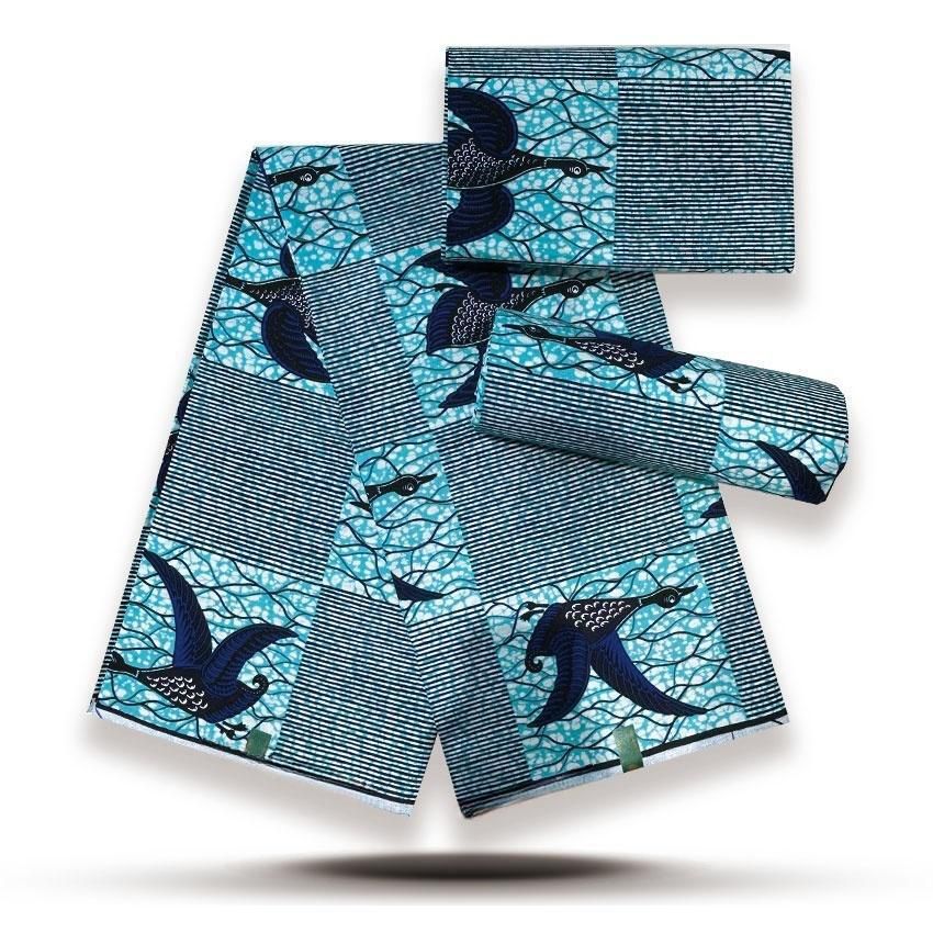 Premium African Wax Print Fabric Hollandaise