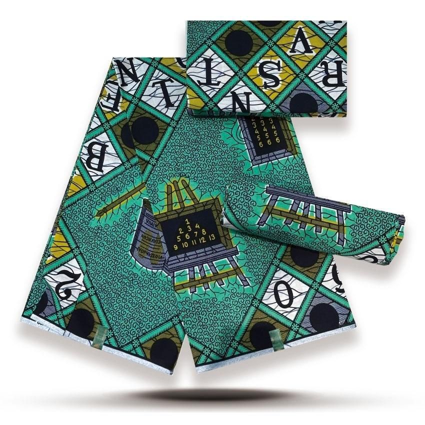 Premium African Wax Print Fabric Hollandaise