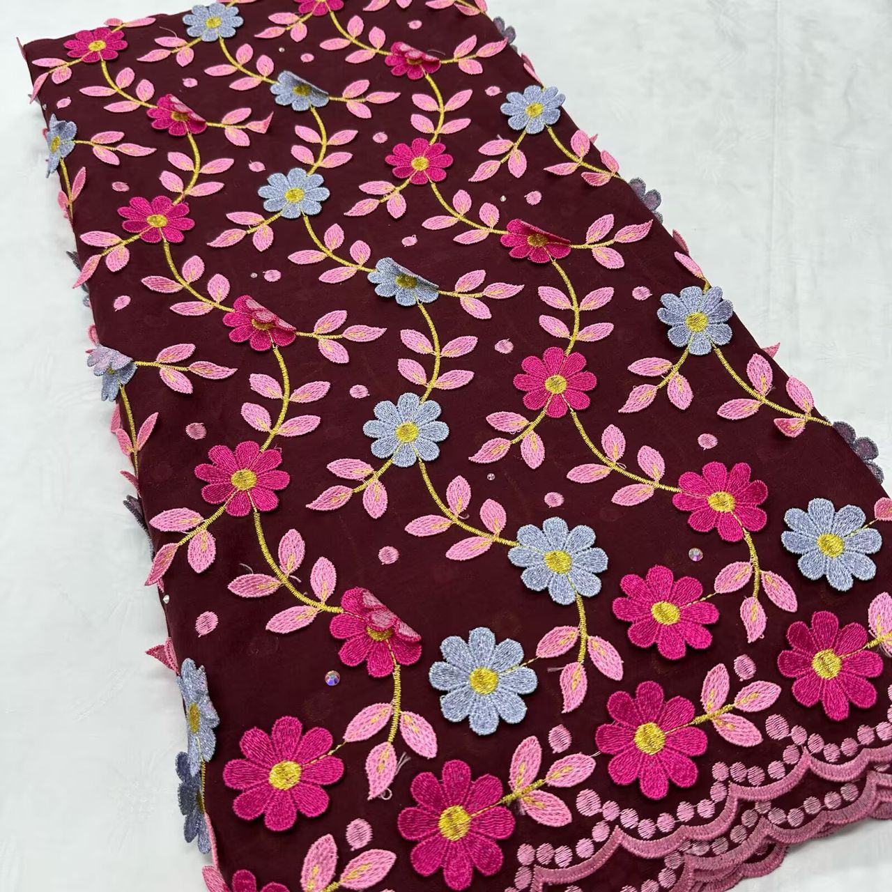 High -Quality Floral Embroidery Lace perfect for special Occasions