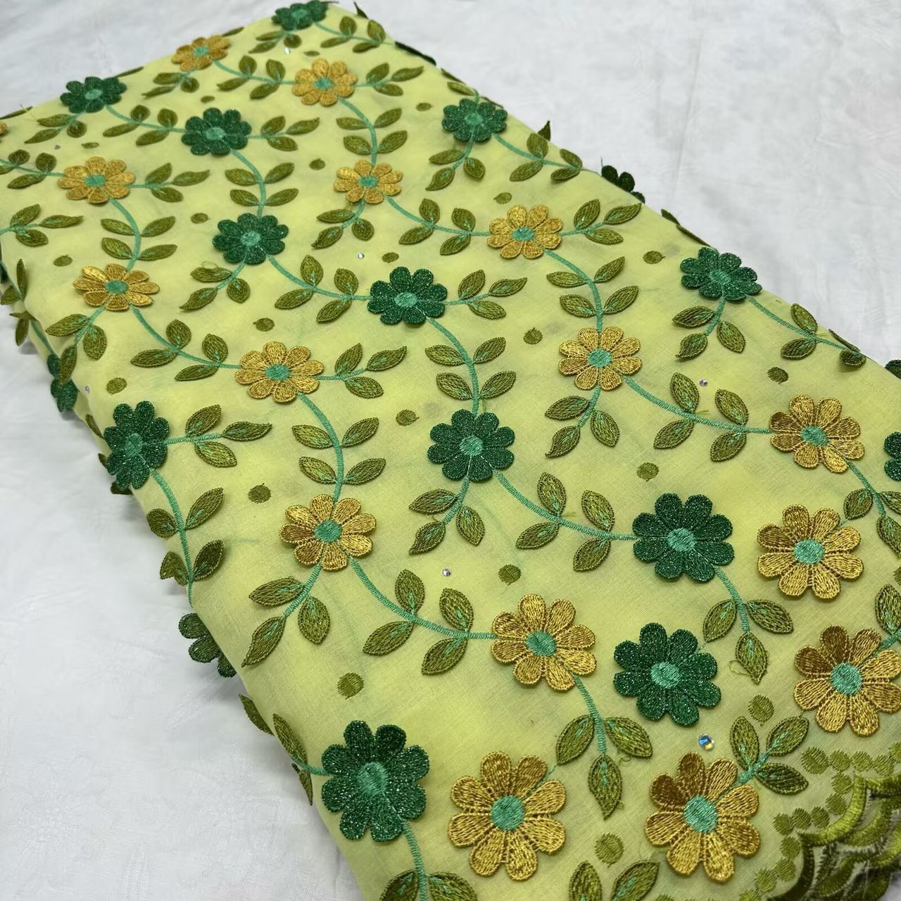 High -Quality Floral Embroidery Lace perfect for special Occasions