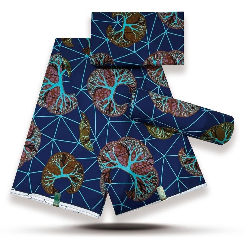 Premium African Wax Print Fabric Hollandaise