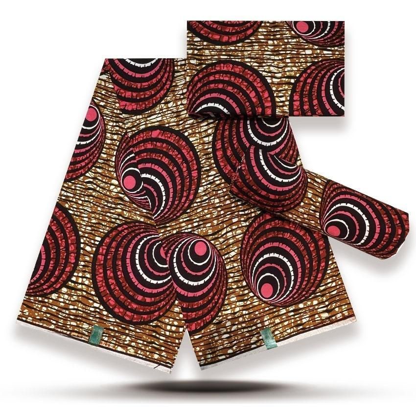 Premium African Wax Print Fabric Hollandaise