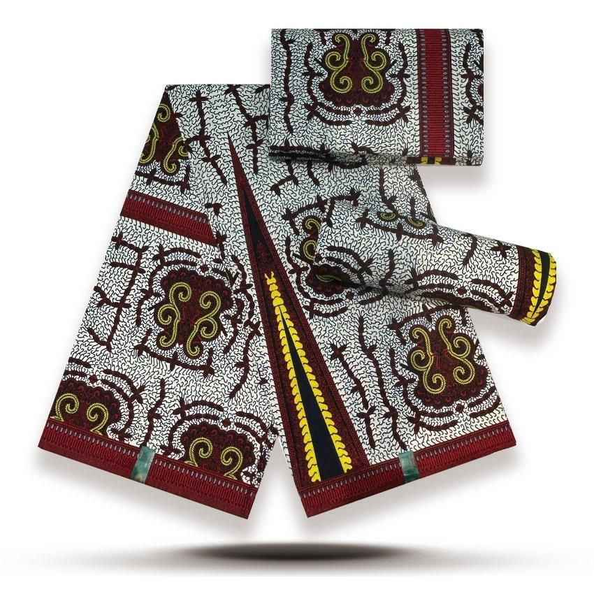 Premium African Wax Print Fabric Hollandaise