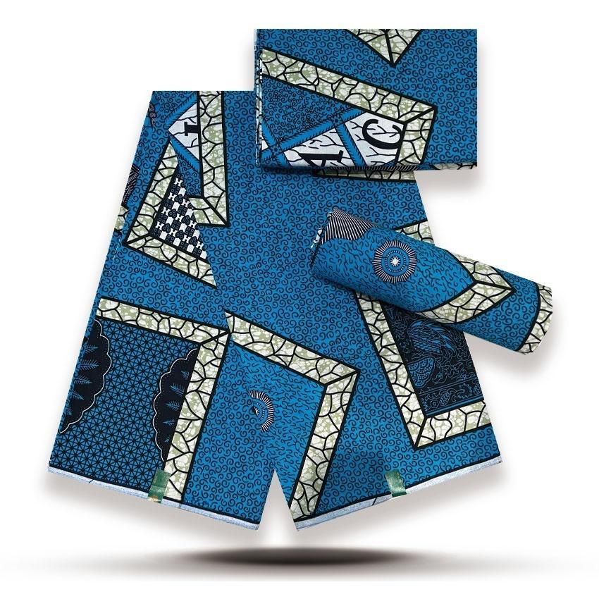 Premium African Wax Print Fabric Hollandaise