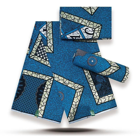 Premium African Wax Print Fabric Hollandaise