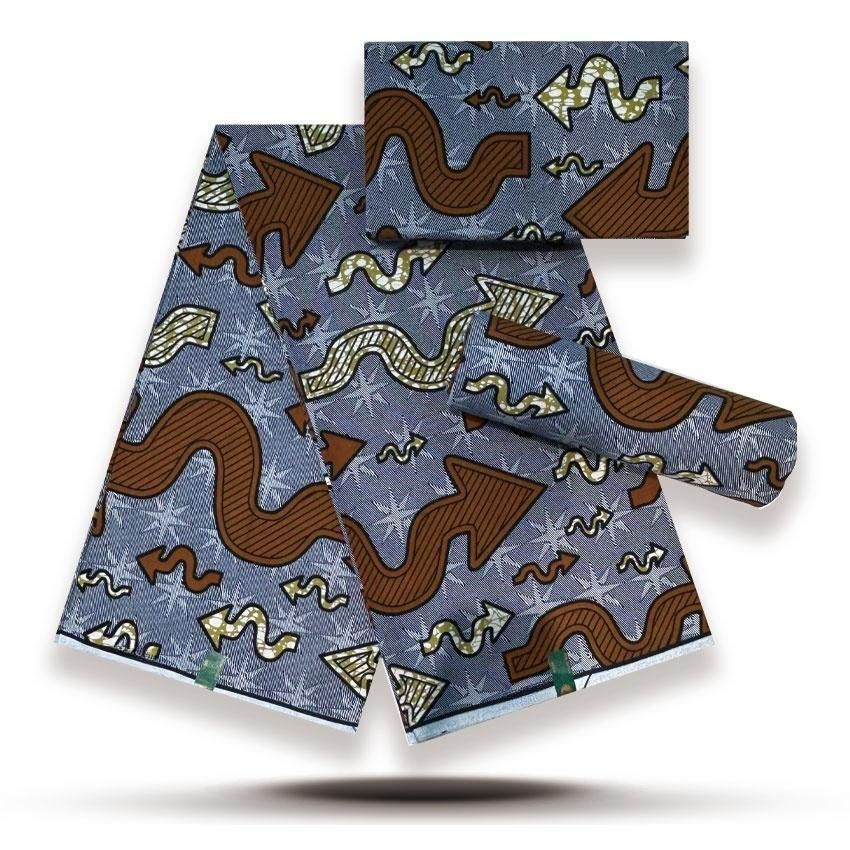 Premium African Wax Print Fabric Hollandaise