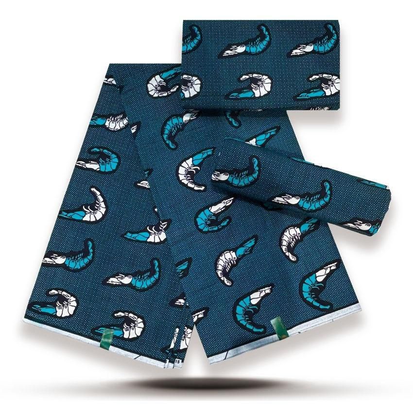 Premium African Wax Print Fabric Hollandaise